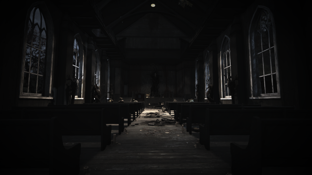 Le hall de l'église