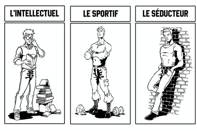 Les trois personnages jouables
