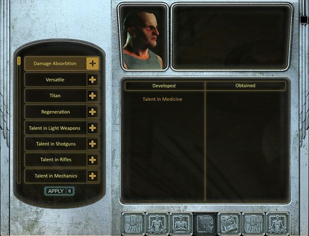 Traits menu (work in progress)